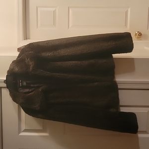 Style & Co. Brown faux fur jacket XL